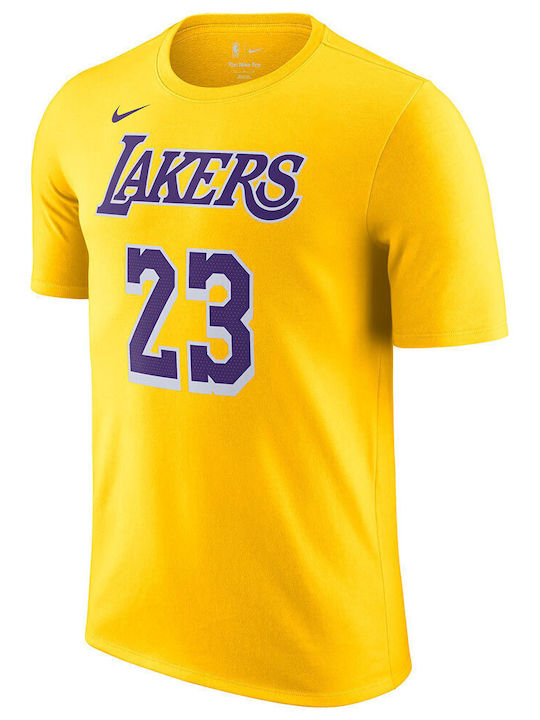 Los Angeles Lakers Sportliches T-Shirt Yellow