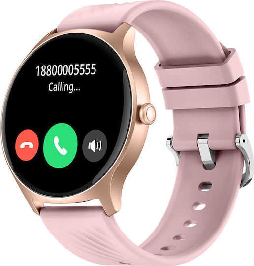 Denver SWC-387 Smartwatch με Παλμογράφο (Ροζ Χρυσό)