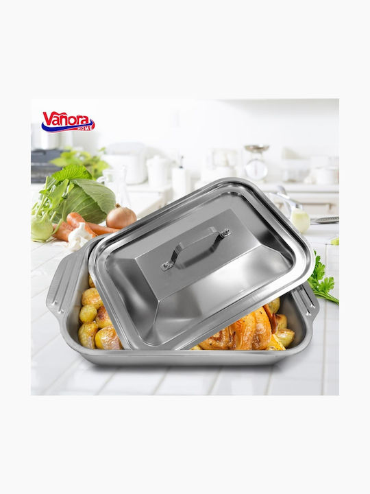 Vanora Правоъгълена Огнеупорно Съд с Капак 36.5x22x7см 1бр