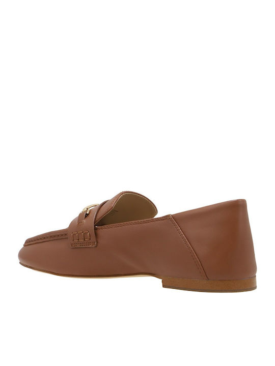 Lena Δερμάτινα Γυναικεία Loafers σε Ταμπά Χρώμα