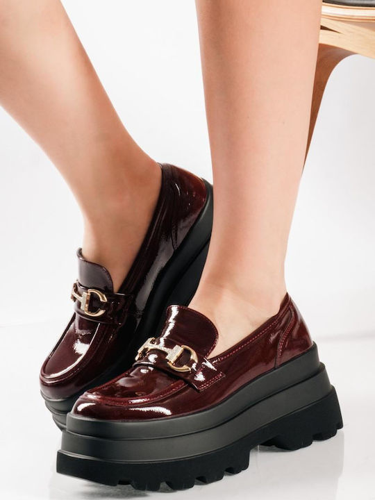 Γυναικεία Loafers σε Μπορντό Χρώμα