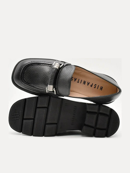 Leather Women's Loafers in Brown Color