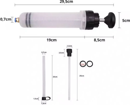 Fluid Extraction Syringe 200ml Oil & Fuel Laboratory