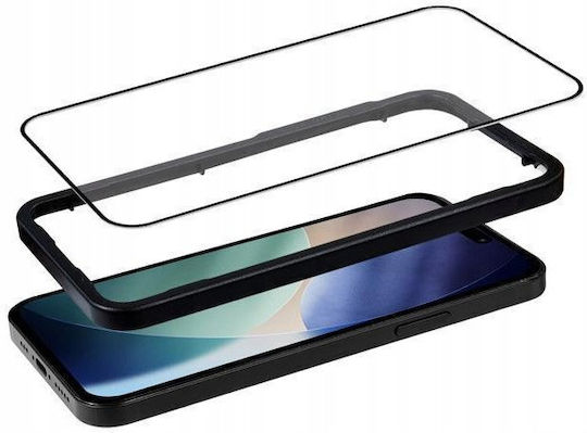 Crong 2.5D 0.33mm Tempered Glass Black (iPhone 17 Pro / iPhone 16 Pro)