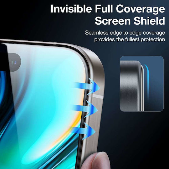 Torras Privatsphäre Gehärtetes Glas Schwarz (iPhone 17 Pro Max / iPhone 17 Pro / iPhone 16 Pro Max)