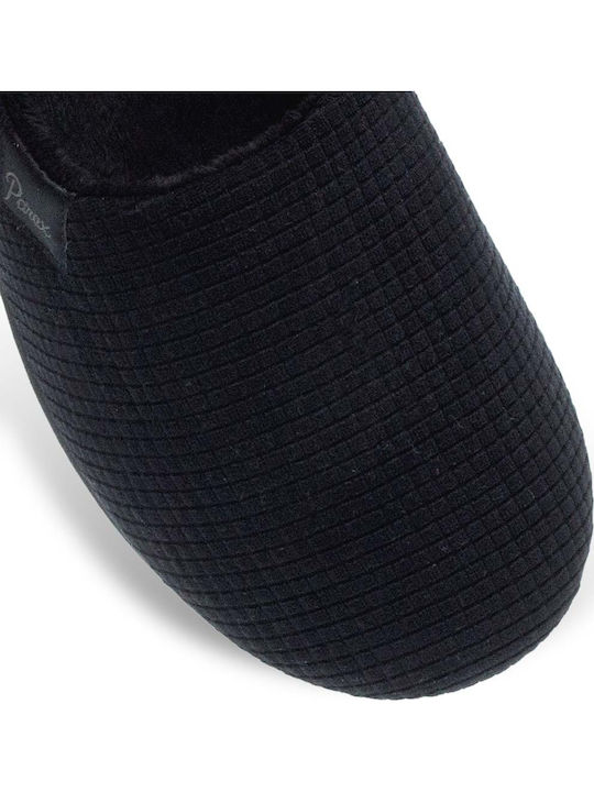 Men's Printed Slippers Black