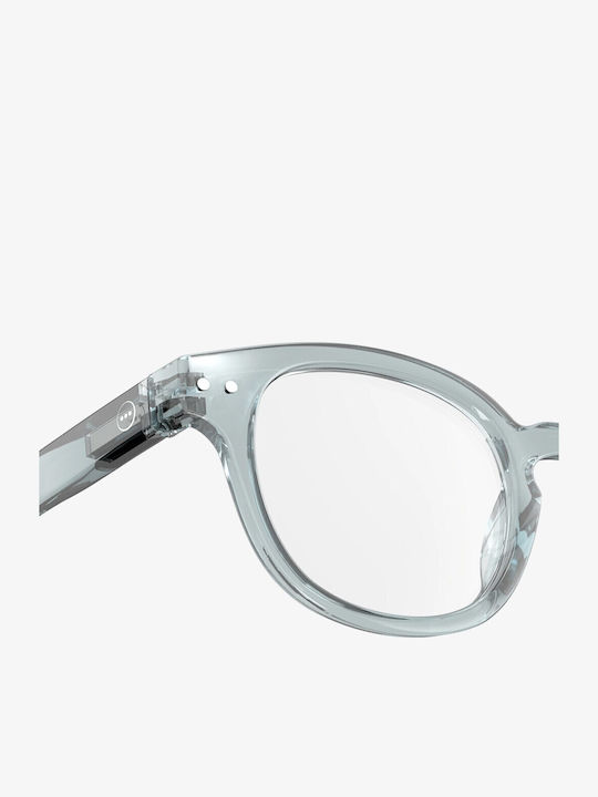 Izipizi #c Herren Sonnenbrille mit Braun Schildkröte Gestell und Transparent Linse