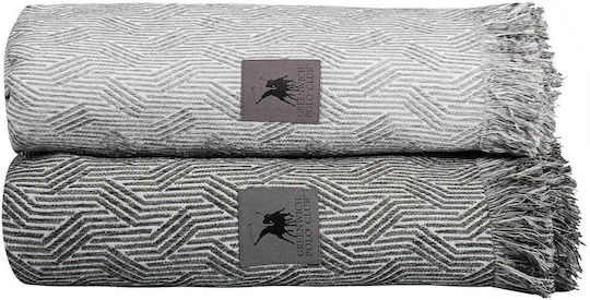 Greenwich Polo Club Essential 3950 Sofa Throw Chenille 180x250cm Gray