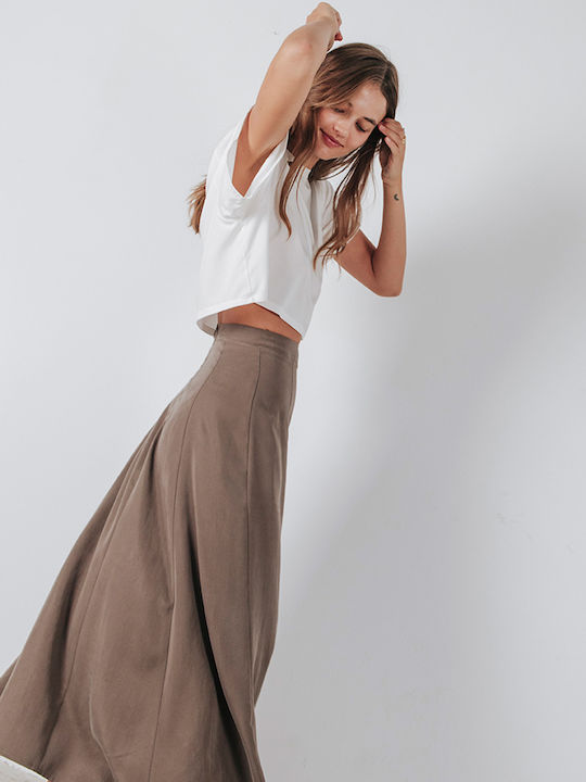 Midi Skirt Brown