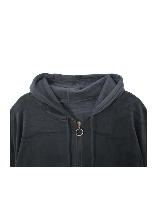 Sweatpants Set Velvet Dark grey
