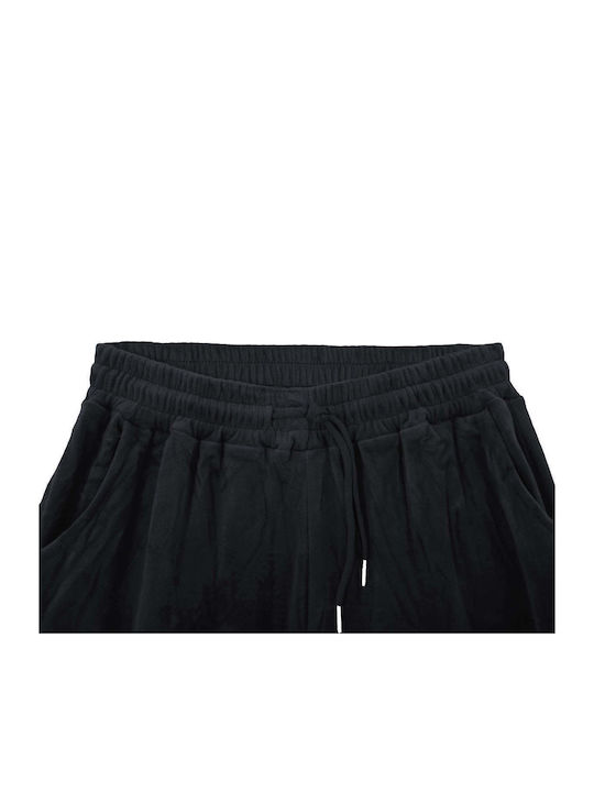 Sweatpants Set Velvet Black