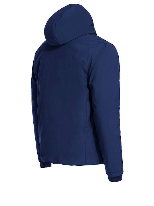 Stenso Reef Pad Work Jacket Softshell Cold with Fleece Lining and with Hood Navy Blue
