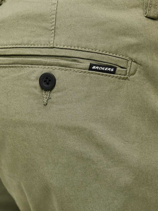 Pantaloni Elastic Slim Fit Kaki