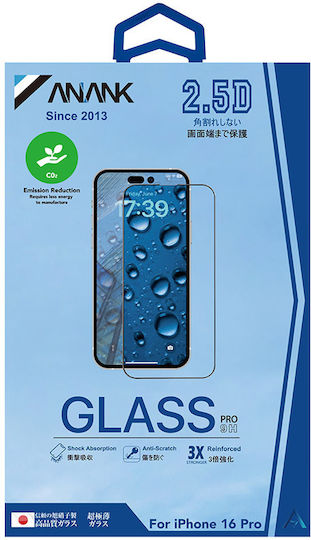Anank 2.5d Reinforced Edge Screen Protector Iphone 15 Black