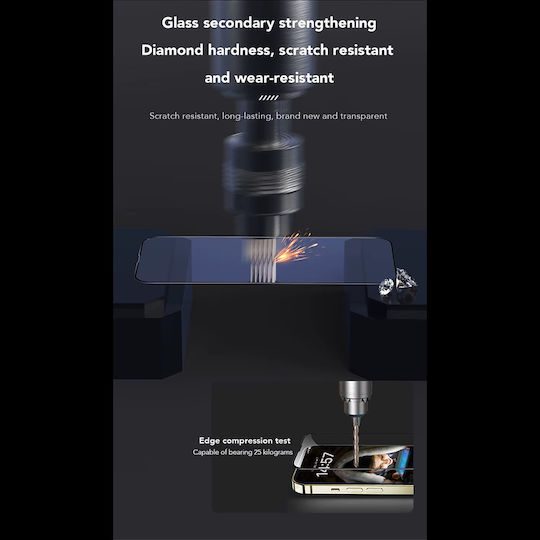 Anank 2.5d 3x Verstärkte Anti-Blaues Licht Displayschutzfolie Für iPhone 16 Pro Schwarz