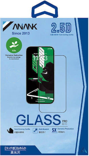 Anank 2.5d Cg Glass Screen Protector Iphone 15 Black