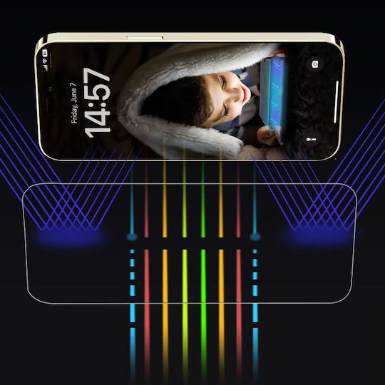 Anank 2.5d Anti-blue Light Screen Protector Iphone 15 Pro Black
