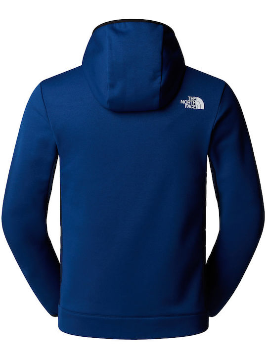 Men's Fleece Cardigan with Hood Estate Blue/summit Navy
