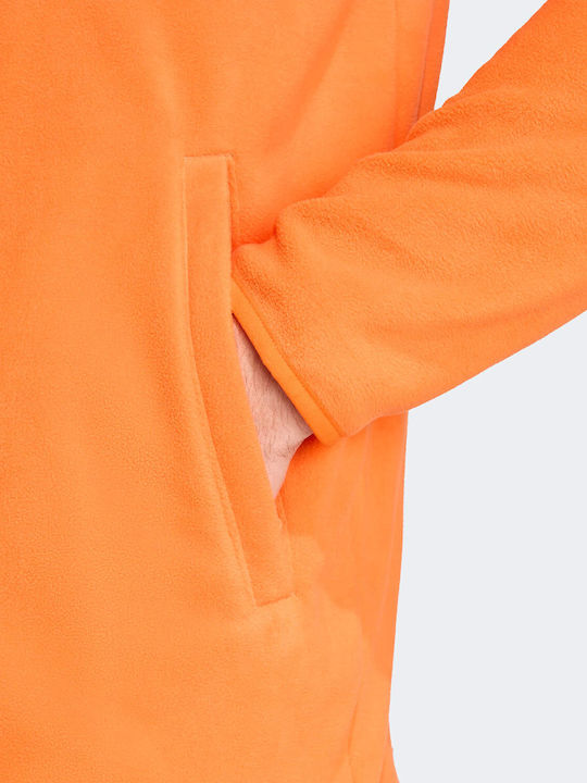 Essentials Men's Fleece Cardigan Orange