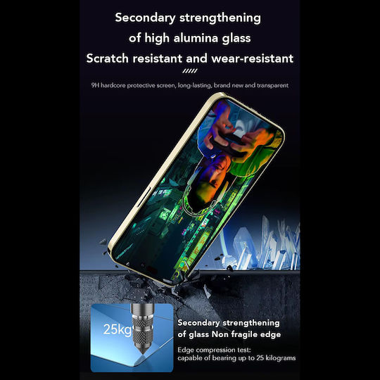Anank 2.5d 1x Подсилен Антипръстов Защитен Екран За Iphone 16 Pro Черен