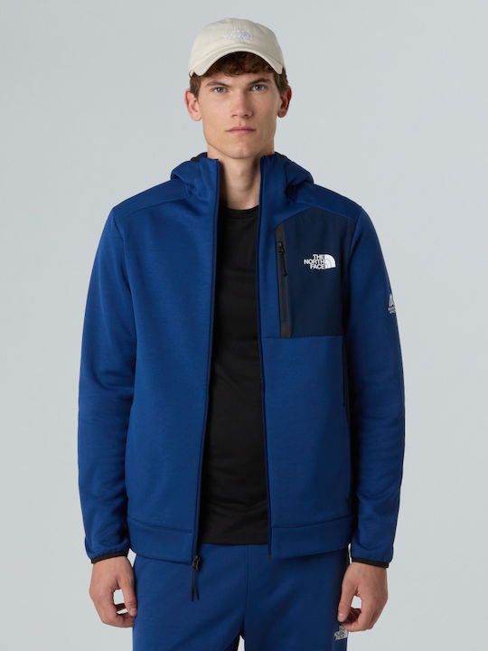 トップス THE NORTH FACE M'S HOLIDAY CARDIGAN XL The North Face Men's Fleece Cardigan with Hood Estate Blue/summit