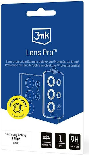 3MK Lens Protection Pro Kameraschutz Gehärtetes Glas Black für das Samsung Galaxy Z Flip 7