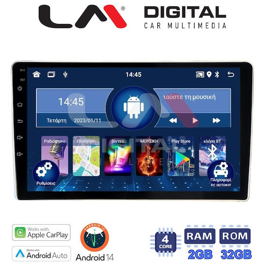 LM Digital Ηχοσύστημα Αυτοκινήτου για Peugeot 307 / Expert Toyota Proace Citroen C2 / C3 / Jumpy / Berlingo 2008-2018 (Bluetooth/USB/WiFi/GPS/Apple-Carplay/Android-Auto)