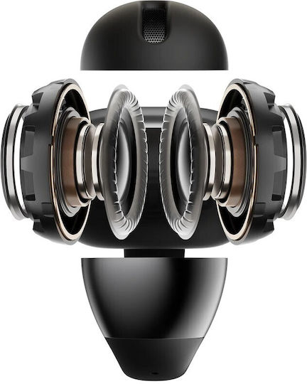 Shokz OpenDots ONE Open Ear Bluetooth Handsfree Ακουστικά με Αντοχή στον Ιδρώτα και Θήκη Φόρτισης Μαύρα