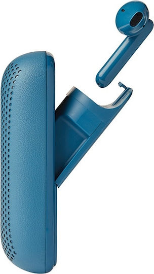 Lexon LA127 Earbud Bluetooth Handsfree Căști cu Carcasă de Încărcare Albastru