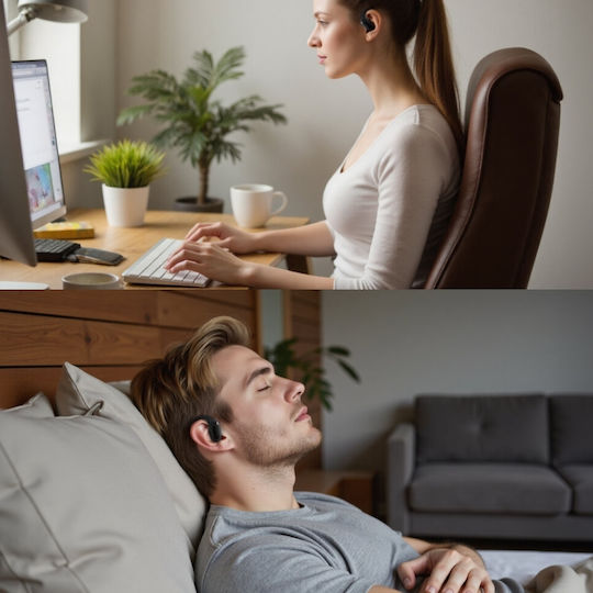 4Smarts Skybuds Bluetooth-Freisprecheinrichtung Kopfhörer mit Ladeetui Schwarz