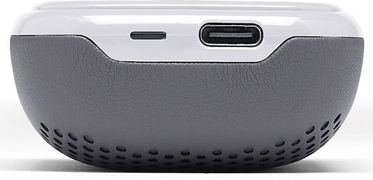 Lexon LA127 Earbud Bluetooth Handsfree Căști cu Carcasă de Încărcare Gri