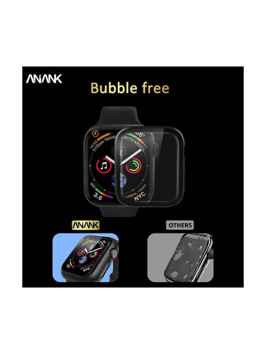ANANK Πλαστική Θήκη με Τζαμάκι σε Μαύρο χρώμα για Apple Watch 41mm