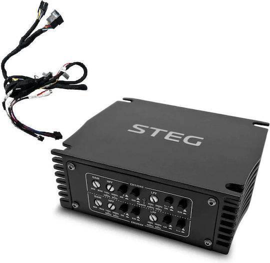Steg Car Audio Amplifier 4 Channels (D Class)