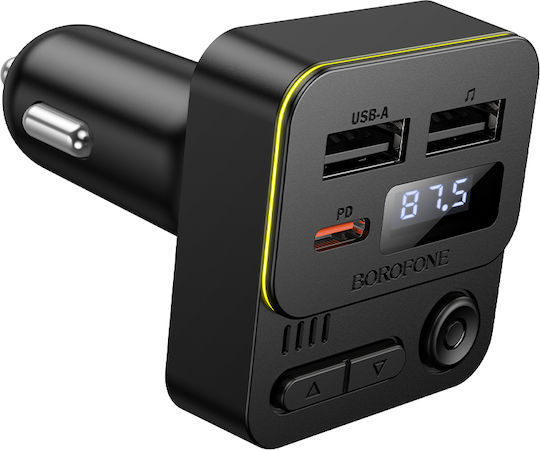 Borofone FM Transmitter Αυτοκινήτου mit USB / Typ-C,TC-TC