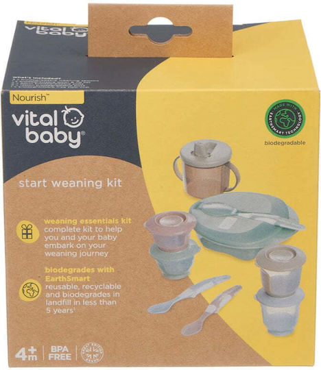 Vital Baby Σετ Φαγητού από Πλαστικό 2τμχ