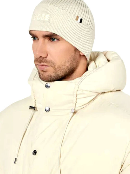 Beanie Beanie Knitted in Beige color