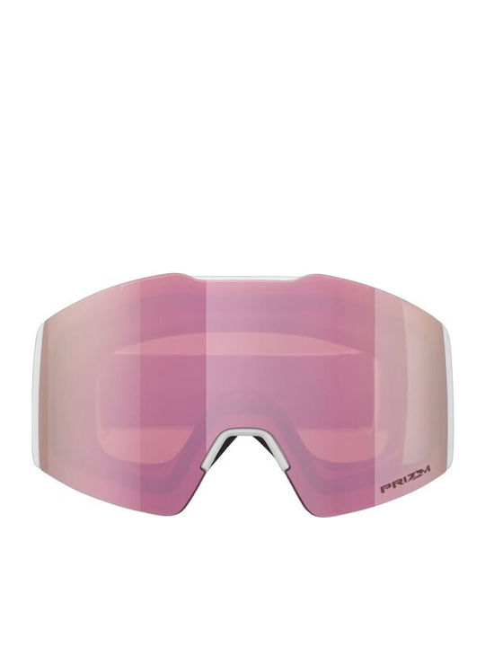 Oakley Snow Μάσκα Σκι & Snowboard Ενηλίκων Λευκή με Φακό Καθρέπτη σε Ροζ Χρώμα Oakley Snow Μάσκα Σκι & Snowboard Ενηλίκων Λευκή με Φακό Καθρέπτη σε Ροζ Χρώμα