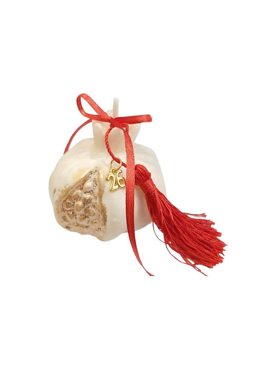 Kalliopi Silver Hanging Lucky Charm Pomegranate made of Wax Polish 2026 7x8cm 1pcs
