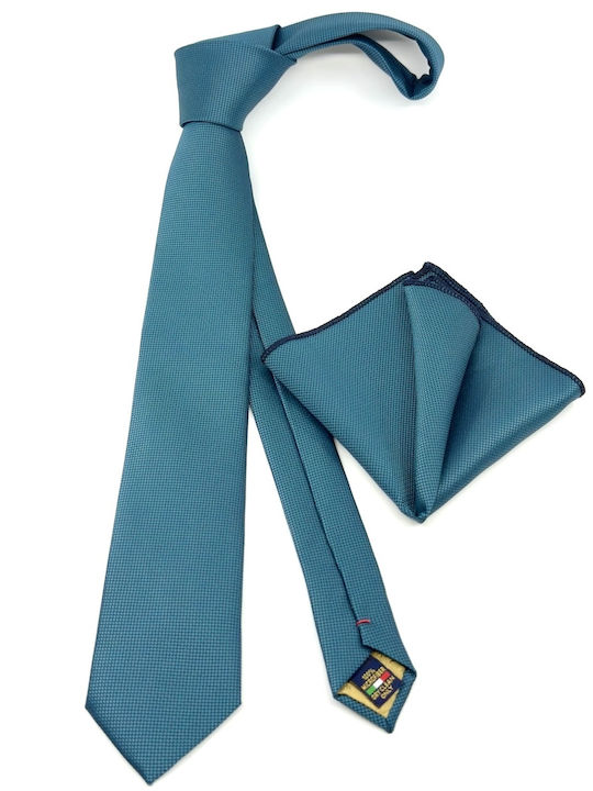 Legend Accessories Männliche Monochrome Krawatte in Hellblau Farbe
