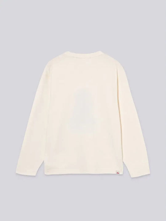 Kids Long-sleeved White Top