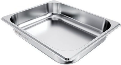Vevor 1/2 Size Gastronorm Pans Steam Table Pans 2.5 Inch Deep Stainless Steel 4 Pack