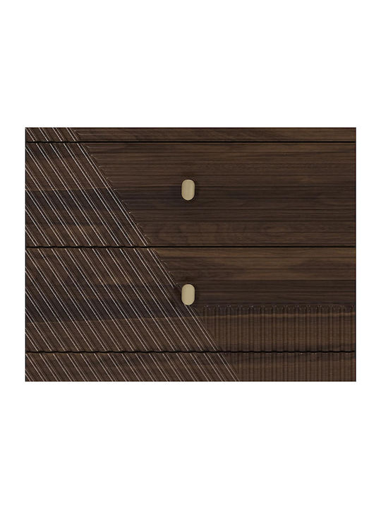 Bufet din Lemn cu Sertare Bej 60x40x90cm