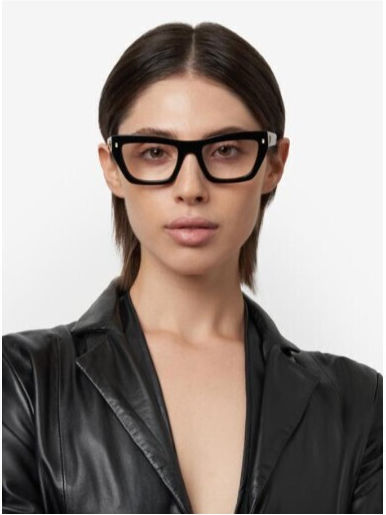 Dsquared2 Plastic Eyeglass Frame Cat Eye Black D2 0153 807