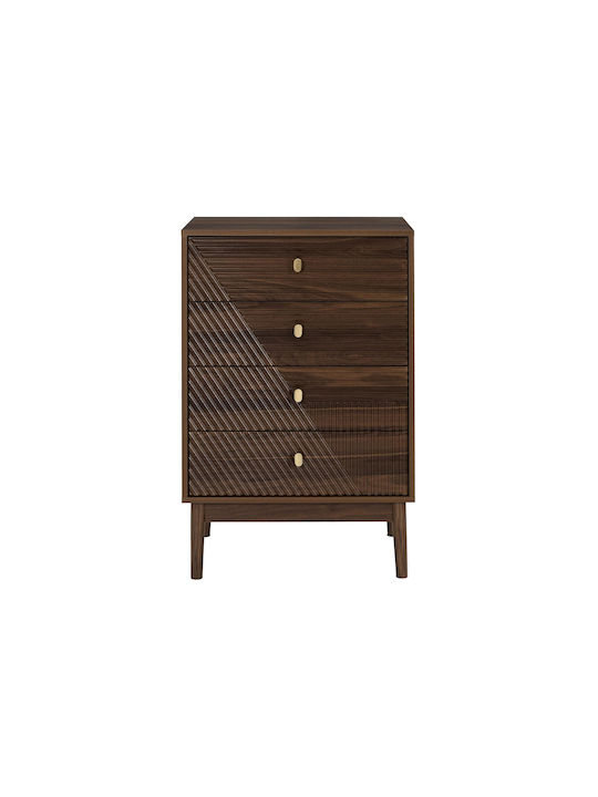 Bufet din Lemn cu Sertare Bej 60x40x90cm