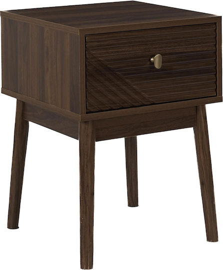 Beige Wooden Bedside Table 40x40x55cm