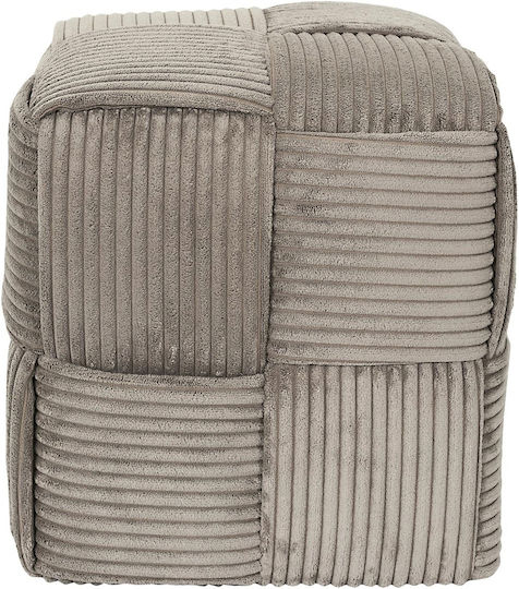 Πουφ Σκαμπό Αδιάβροχο Taupe 36x36x38cm