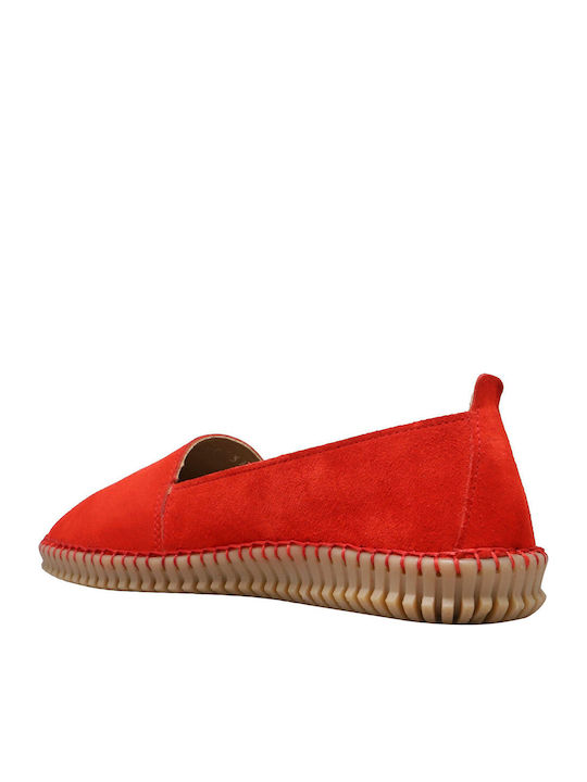 Women's Suede Espadrilles Red