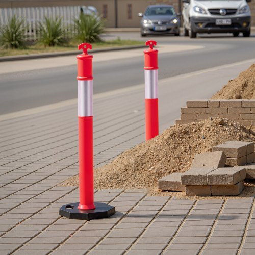 Vevor Κώνος Κυκλοφορίας σε Κόκκινο Χρώμα