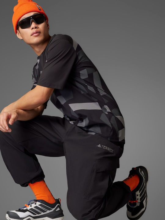 Cargo Bărbați Lung Pantaloni de drumeție Negru
