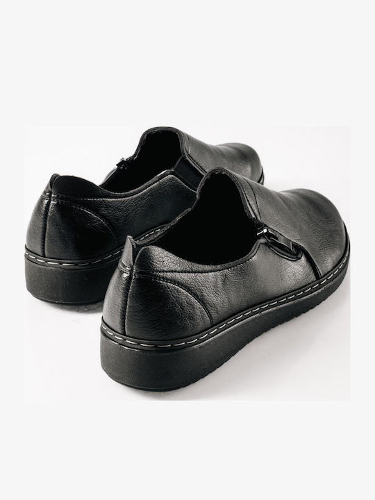 Anatomische Damen Slip-Ons Schwarze